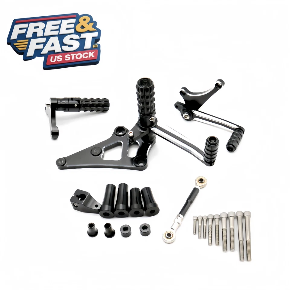 Black Rear Controls Kit for Harley Sportster XL1200/883 2014-2022​ Foto 1 de 4