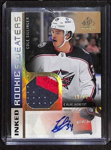 2021-22 SP Game Used Inked Rookie Sweater AUTO Cole Sillinger /49 - Bild 1 von 2