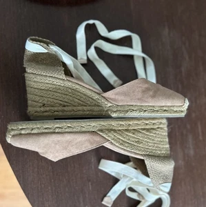 canvas CASTANER™ Carina 60 Wedge Espadrille with woven back and jute ankle wrap - Picture 1 of 14