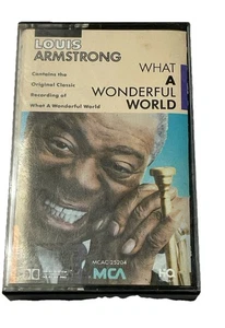 Louis Armstrong- What A Wonderful World- Cassette Tape 1988 MCA Records Tested - Picture 1 of 2
