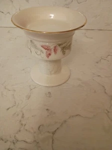 Lenox Porcelain Nature's Impressions Pillar Candle Holder - Picture 1 of 6