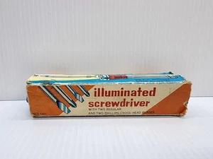 Vintage WT Illuminated Screwdriver Set No 1301 Made in Hong Kong NOS - Picture 1 of 12
