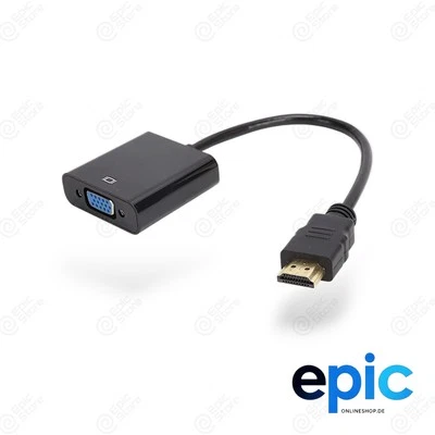 HDMI zu VGA Video Adapter Konverter für Computer Beamer TV PS4 - Bild 1 von 4