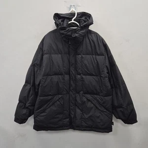 Ralph Lauren Polo Black Chunky Padded Puffer Down Hood Jacket Coat Parka Size XL - Picture 1 of 12
