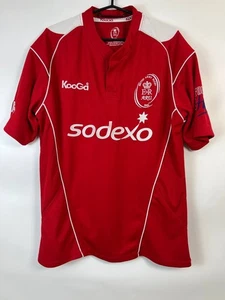 CAMISA DE RUGBY DEL EJÉRCITO BRITÁNICO CAMISETA KOOGA ROJA SODEXO FINMECCANICA TALLA L - Imagen 1 de 6