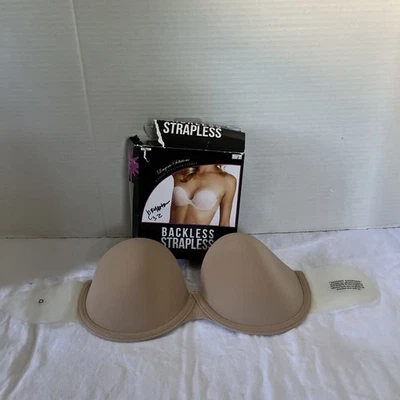 Sutiã sem alças Lingerie Solutions sem costas - xícara D nude - Imagem 1 de 4