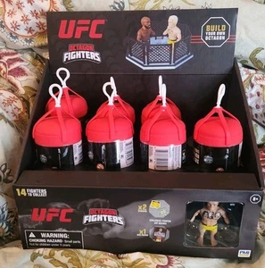UFC Octagon Fighters Display Case & 7 SEALED Blind Pack Figure MMA + Charles Fig - Picture 1 of 17
