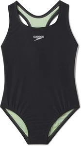 Speedo Girl's Swimsuit One Piece Closed Racerback Size 12 - Picture 1 of 2