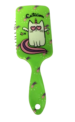 Cute Animal Paddle Hairbrush Wet Dry Use Green – Detangler for All Hair TypesAd - Image 1 of 4