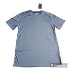Sugarno Men's Gray Short Sleeve Active Sport 100% Polyester T-Shirt -Size Small