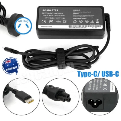 Laptop Charger USB-C Type-C Adapter Power 65W For Lenovo ThinkPad Acer Dell HP - image 1 of 4