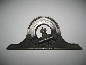Vintage Brown a Sharpe Protractor Head with Level - Made in USA - Picture 1 of 10