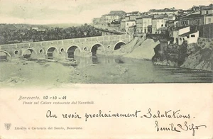 A2064) BENEVENTO, PONTE SUL CALORE RESTAURATO DAL VANVITELLI. VIAGGIATA 1901. - Bild 1 von 2