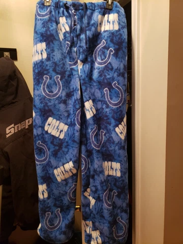 NFL Indianapolis Colts Adults Unisex fleece Pajamas..New Cover