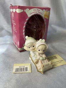 Precious Moments #587796 "Our First Christmas Together" Ornament - 1999 - Picture 1 of 5