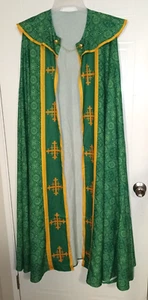 Capa COSDREAMER Unisex Verde Iglesia Católica Vestiduras - Talla: XL - Imagen 1 de 4