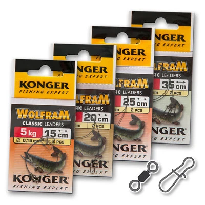 Wire Traces Leader 5kg 10lb Tungsten Wolfram Fishing Tackle Pike Perch - Image 1 of 4