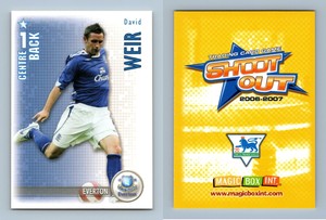 David Weir - Everton Shoot Out 2006-7 Magic Box Int. TCG Card