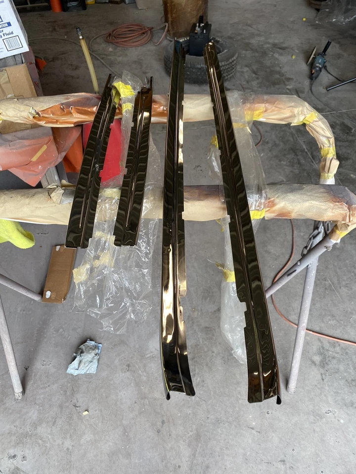 Ford Galaxie XL 1966 7 litros Ht canal de lluvia riel de goteo borde moldura pulido Foto 1 de 4