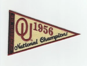 1956 Oklahoma Sooners Football National Champions mini pennant - Picture 1 of 1