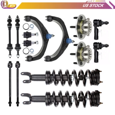 For 2009-2012 Dodge Ram 1500 Front Struts Tie Rods Sway Bars Wheel Bearing Hub Foto 1 de 4