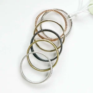 Nuevo anillo delgado 6 piezas Premier Designs regalo moda mujeres fiesta vacaciones joyería #7 - Imagen 1 de 4
