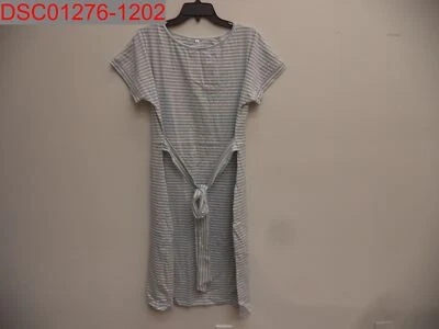 NUEVO CON ETIQUETAS - Vestido envolvente a rayas azul cielo para mujer, talla XL, 1168092 Foto 1 de 4