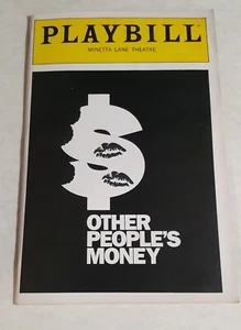 Other People's Money Playbill for the Original Off-Broadway Production 1989 - Picture 1 of 11
