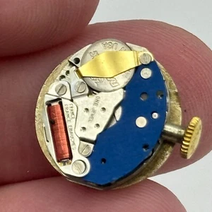 15.5mm Ladies Longines Original Dial & Crown Quartz Swiss Watch Movement PARTS - Picture 1 of 11