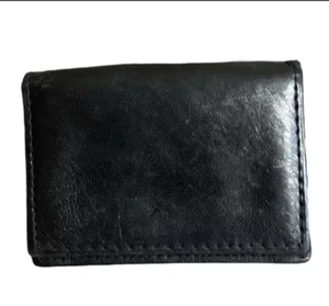 Dsquared2 Black Genuine Leather Bifold Credit Card Cash Money Holder Wallet - Picture 1 of 10