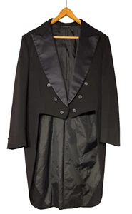 VTG MEN'S LONG VALLEY FORMAL TUXEDO COAT JACKET - Picture 1 of 24