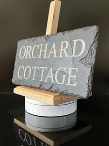Large Custom Slate House Sign 30cm x 15cm Personalised Sign: Door Number Plaque - Picture 1 of 12