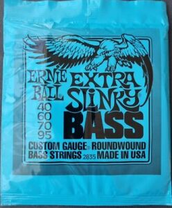 Ernie Ball 2835 Extra Slinky Nickel Wound Electric Bass String 40-95 Gauge