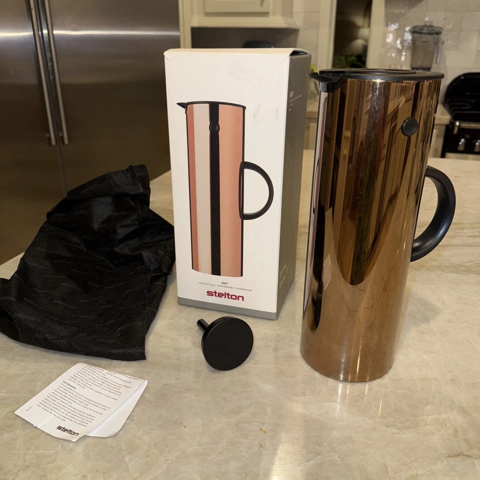 正如 STELTON 真空加热器壶 EM77 难找到铜 丹麦 Erik Magnussen — 第 1/4 张图片