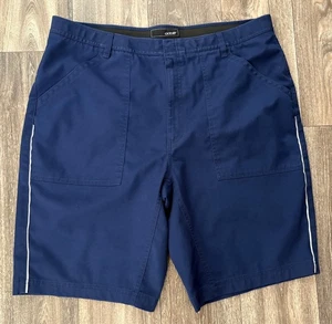 Oobe Shorts Men's Size 38 11" Navy Blue Performance Chino Workwear Casual Pocket - Picture 1 of 9
