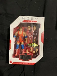Kurt Angle - WWE Ultimate Edition 19 Mattel Action Figure & Signed 8x 10 COA - Picture 1 of 5