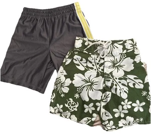 Wonder Kids Elastic Jersey Shorts Size 4T And Unbranded Floral BoardShorts Size4 - Picture 1 of 21