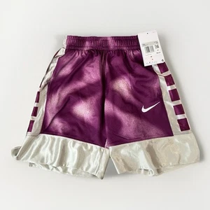 NEW Nike ELITE YOUTH Basketball Dri-fit Shorts Basketball Sz XS Purple Pewter - Picture 1 of 6