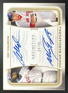2023 Topps Definitive Dual Collection Nomar Garciaparra Mo Vaughn Auto /35 - Picture 1 of 2