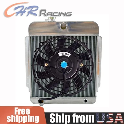 Алюминиевый радиатор + вентилятор для 1949-1956 Cadillac серии 60s, 61, 62, 75 MT - Изображение 1 из 4