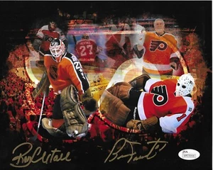 BERNIE PARENT RON HEXTALL Signed Autographed 8x10 Photo Philadelphia Flyers JSA - Picture 1 of 1