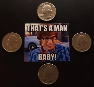¡ESE ES UN BEBÉ HOMBRE! AUSTIN POWERS "FUNNY MEME" 12 PIEZAS (Pegatina para portátil) - Imagen 1 de 1
