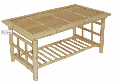 Bamboo Tiki Coffee Table Folding Patio Deck or Indoor  - Image 1 of 2