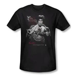 Bruce Lee The Dragon Adult Slim Fit Short Sleeve T-Shirt Sizes- S-2X New - Picture 1 of 1