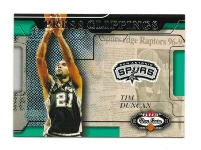 2002-03 Fleer Box Score Press Clippings, Selling Singles Carter, Duncan + 8 More - Image 1 of 4