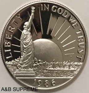 1986 S Statue of Liberty Commemorative Half Dollar Clad Deep Cameo Gem Proof - Picture 1 of 6