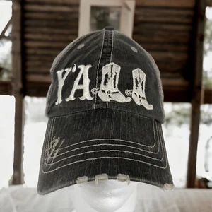 Y'all Southern Country Women's Trucker Hat Mesh Back Adjustable Hook & Loop Cap - Picture 1 of 11