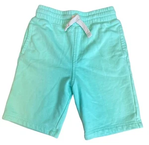 Lands’ End Mint Green Cotton Pull On Shorts, Boys Girls Size XS 4-5 Sweat Shorts - Picture 1 of 4