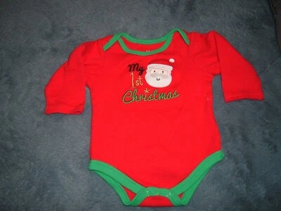 Baby Starter 婴儿 3-6 个月“My First Christmas”连体 — 第 1/3 张图片