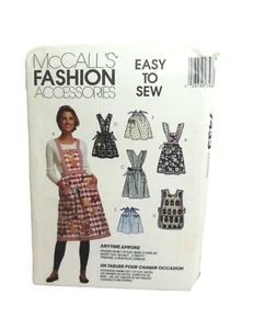 McCall's Easy to Sew Sewing Pattern 7433 Anytime Aprons 7 Styles Uncut Free Ship - Picture 1 of 3